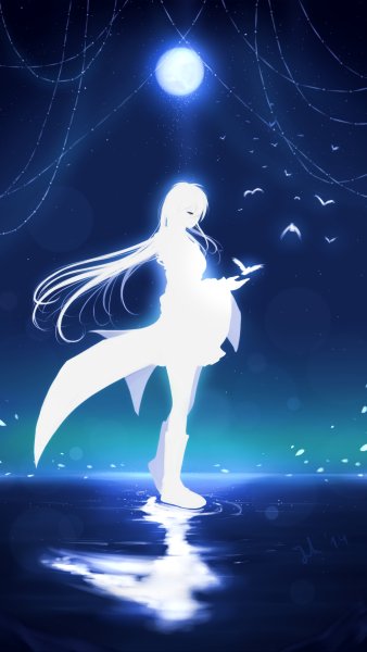 Девушка Луна арт