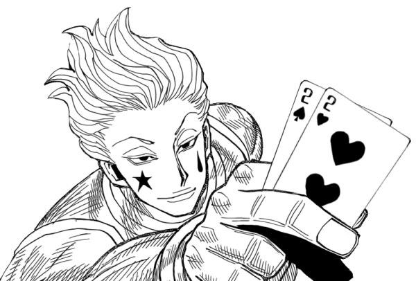 Хантер Хантер Хисока черно белый