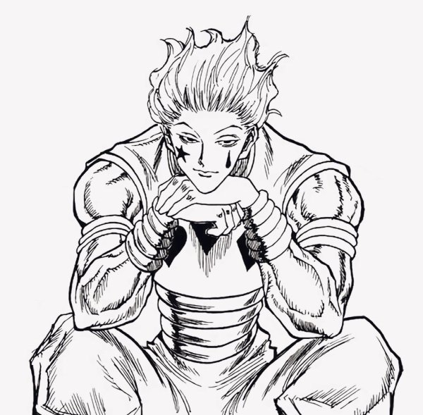 Хантер х Хантер Хисока карандашом