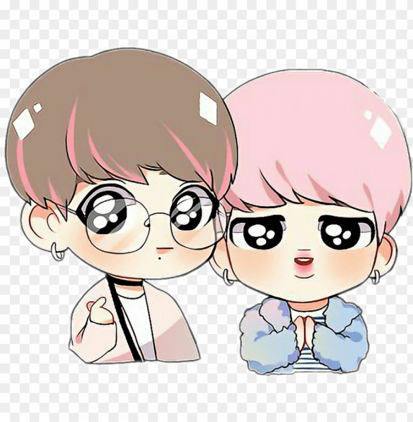 Чиби БТС любовь