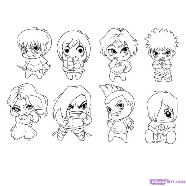 Персонажи для рисования