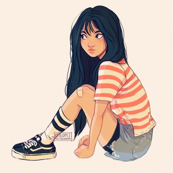 Девочки в стиле мультяшные