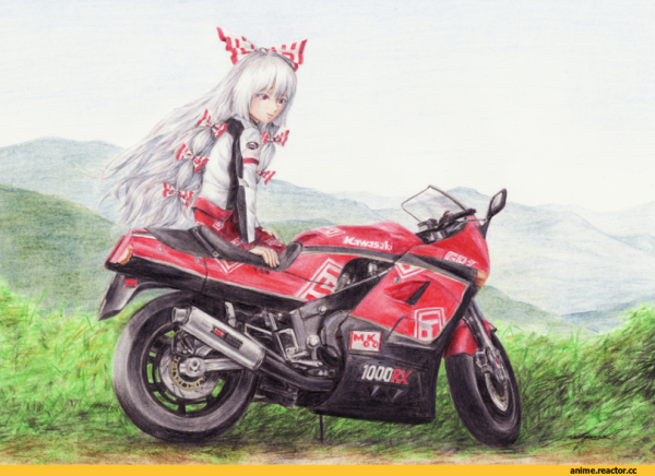 Аниме мотоцикл Кавасаки