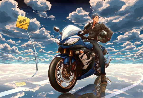 Мотоцикл рисунок