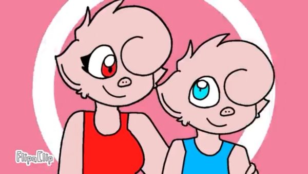 Персонаж Пигги раскраска