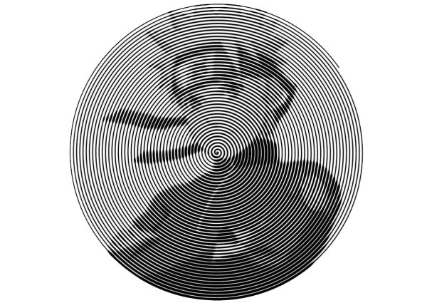 Спираль карандашом