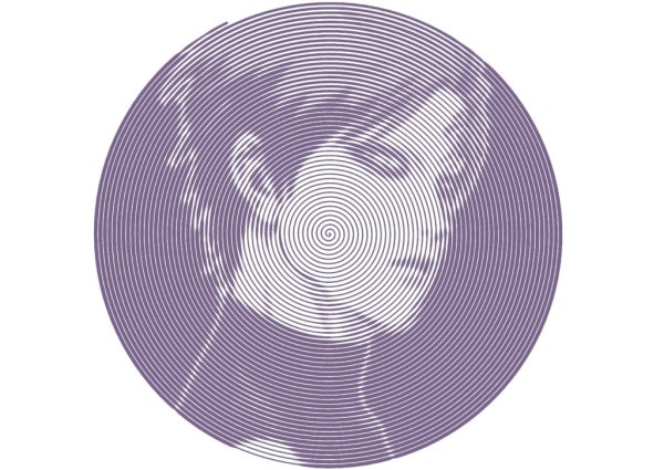 Портреты линиями спиралью