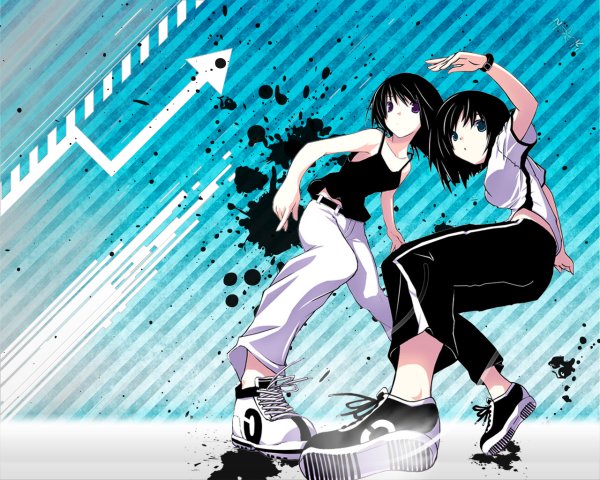 Аниме девушки в спортивном стиле