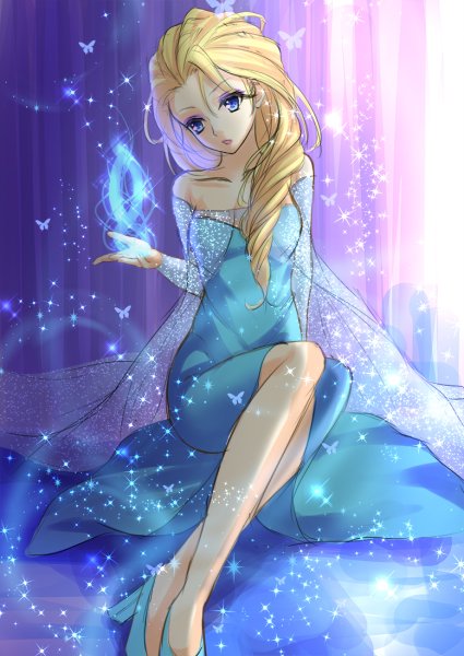 Принцессы Дисней арт Эльза