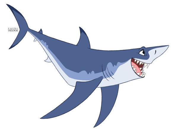 Мако акула мультяшная