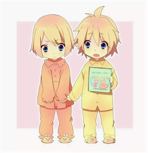 Аниме младенцы двойняшки