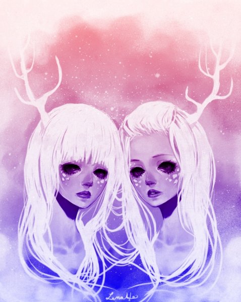 Двойняшки арт