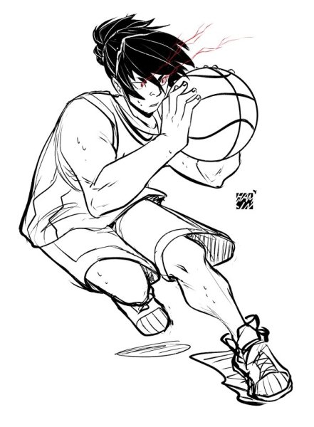 Аниме спорт рисовать