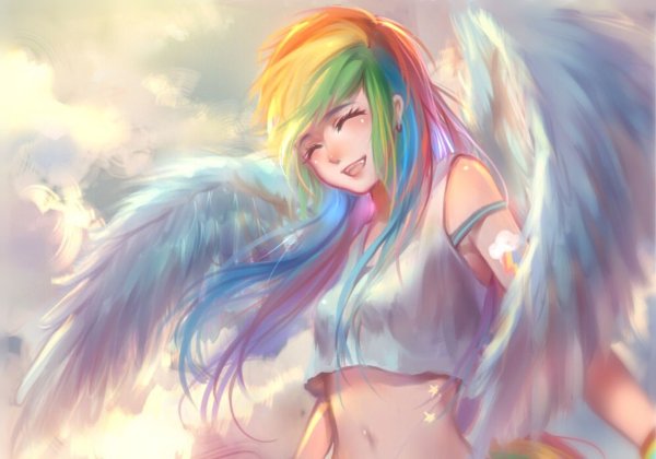 Радуга Дэш аниме пони