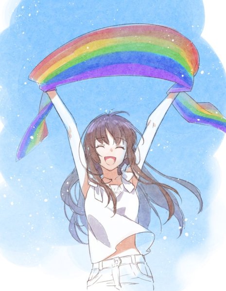 Радужные девочки аниме