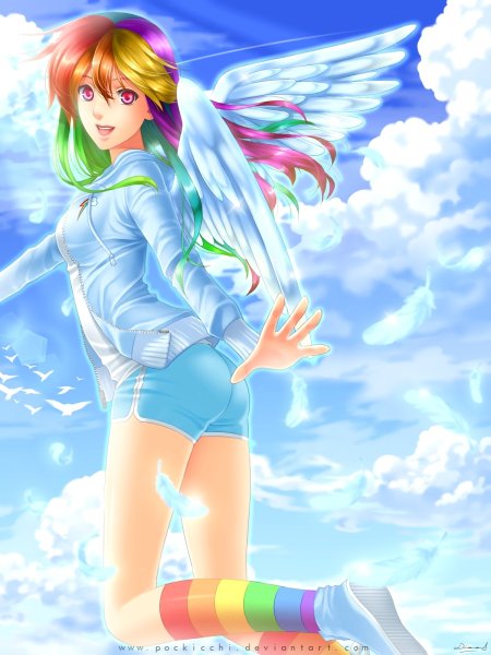 Рейнбоу Дэш аниме