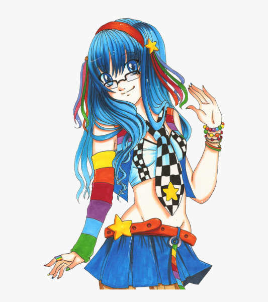 Аниме с радужными волосами