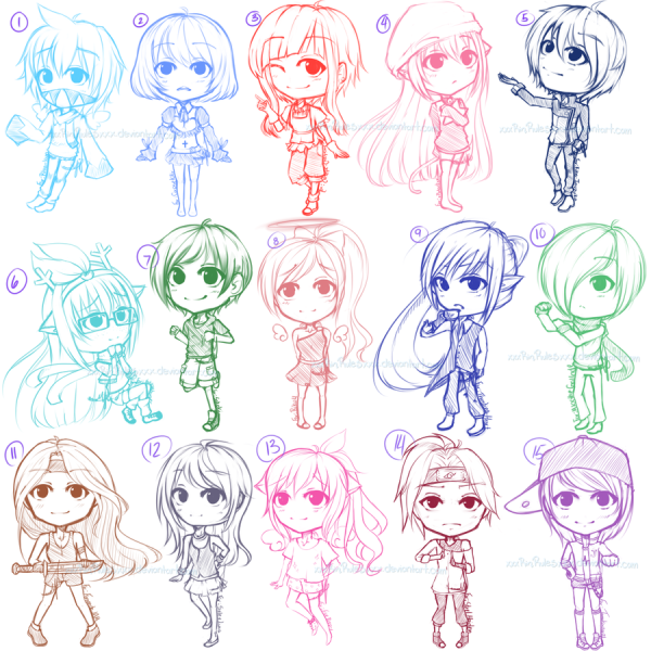 Чиби стиль рисования