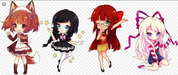 Чиби с чёлкой аниме