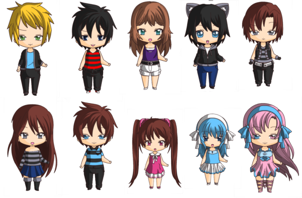 Аниме игры Чиби мейкер