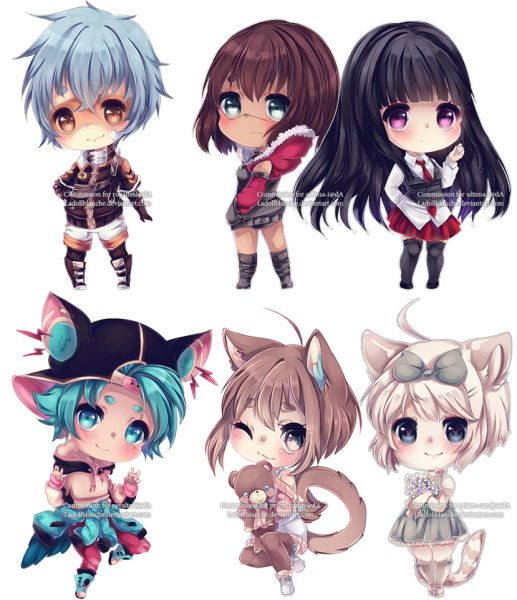 Чиби аниме герои