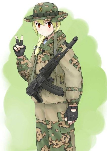 Аниме солдат