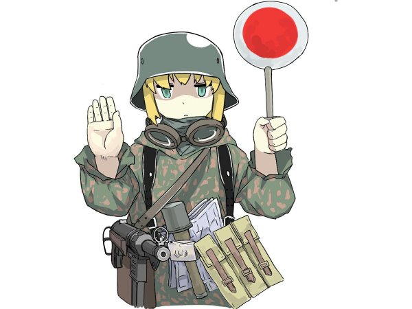 Милитари аниме арт герлз