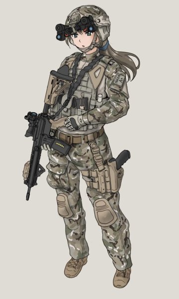 Аниме солдат