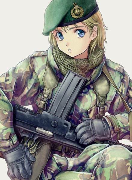 Аниме солдат