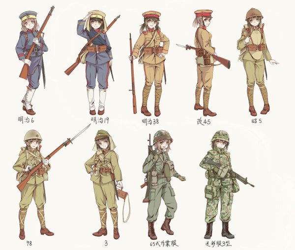 Аниме солдат