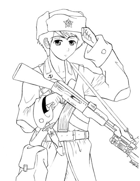 Солдат Бундесвера anime Art