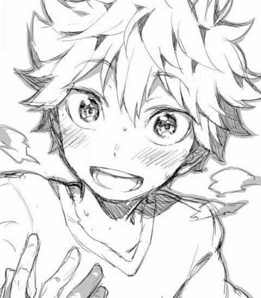 Аниме рисовка чб