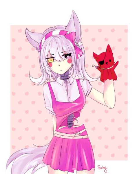 ФНАФ Мангл арт аниме