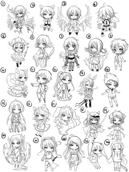 Чиби стиль рисования