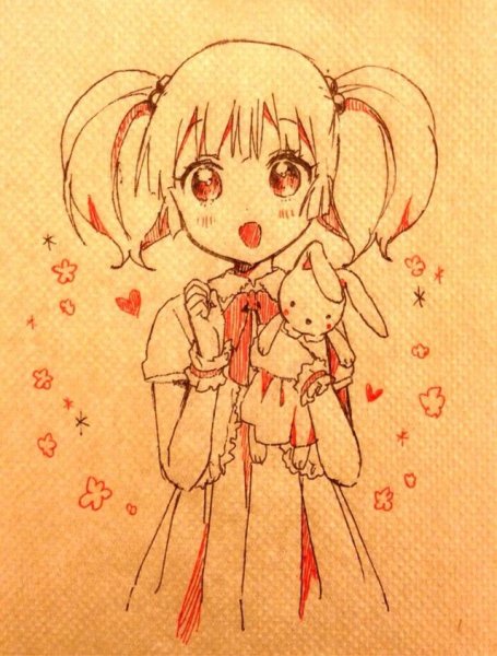 Аниме тянка для рисования