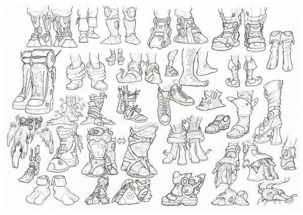 Ботинки сзади референс