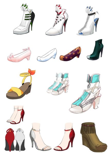 Ботинки для рисования