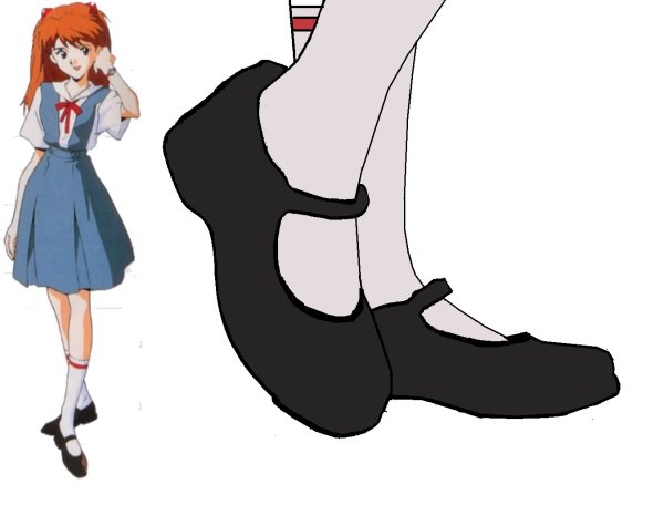 Аниме ноги в туфлях