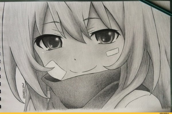 Аниме ТОРАДОРА чб