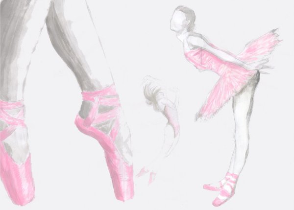 Раскраска аниме балерина