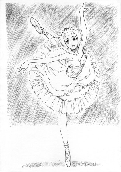 Рисование балерины