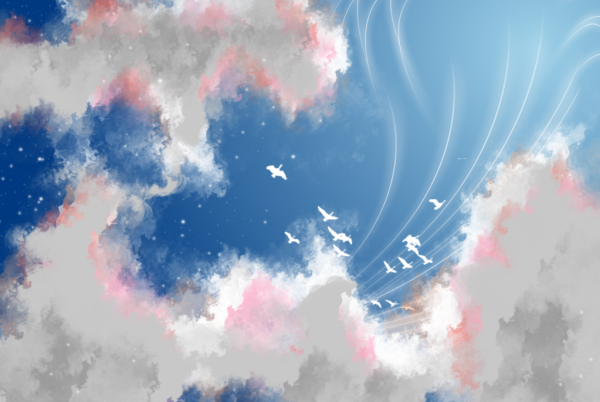 Облака аниме Эстетика