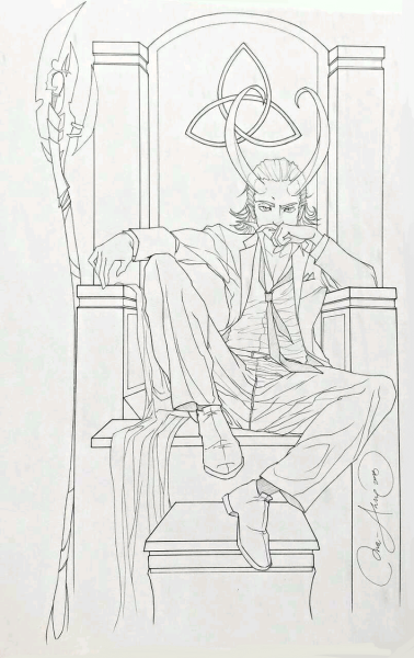 Человек на троне рисунок