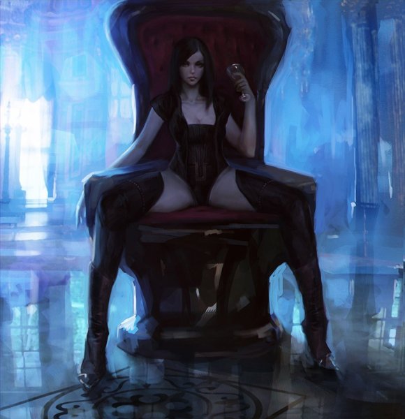 Человек в кресле арт