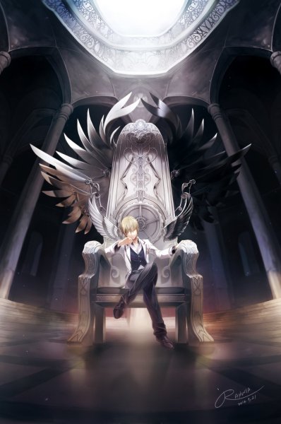 Чернокрылый Король аниме