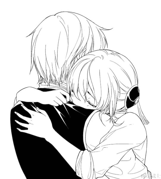 Аниме Манга обнимашки