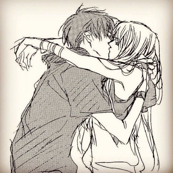 Аниме объятия