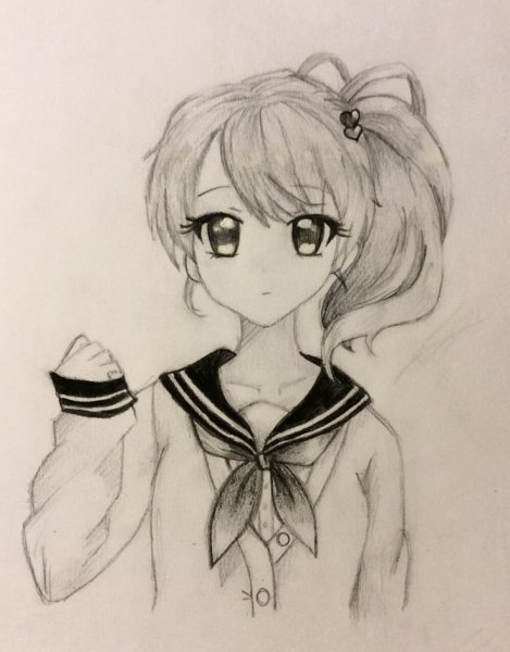 Аниме рисунки карандашом