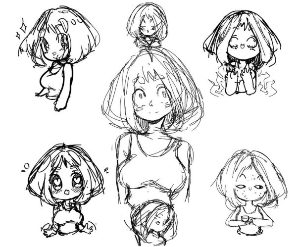 Рисовать аниме персонажей для начинающих