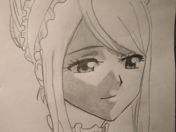 Аниме лицо карандашом